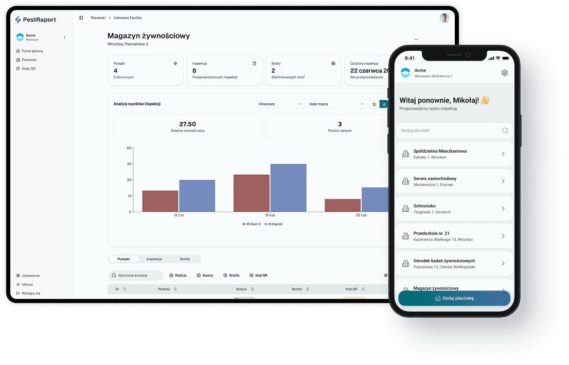 pest-raport app preview