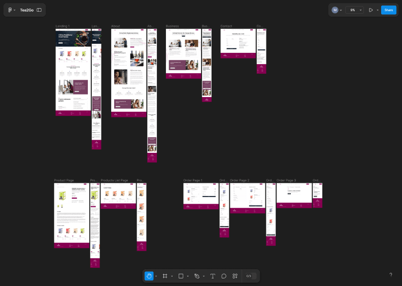 TeaToGo Figma Design
